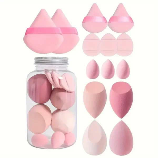 6/7/14pcs Makeup Sponge Set Blender Makeup Tools Beauty Cosmetics Puff Face Foundation Blending for Liquid Cream and Powder New