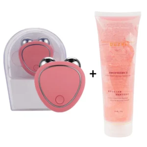 Beauty Massager Cold Gel Microcurrent Face Lifter Anti-Wrinkle Roller Skin Tightening Rejuvenation Facial Care Product Slimming