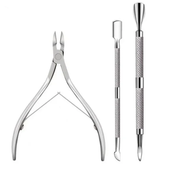 Stainless Steel Nail Art Cutter Scissor Cuticle Clipper Pusher Dead Skin Remover Kit Manicure Pedicure Tools Nails Set