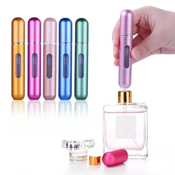 1/5ml Portable Mini Refillable Perfume Atomizer Aluminum Perfume Bottle Portable Perfume Spray Bottle Travel Parfume Mini Bottle