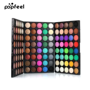 POPFEEL Brand 120 Colors Gliltter Eyeshadow Palette Matte Eye Shadow Pallete Shimmer Shine Nude Make Up Palette Set Kit Cosmetic