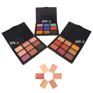 Popfeel Brand Eye Makeup 9 Color Smooth Matte Eyeshadow Natural Eye Shadow Pallet Shimmer Powder Long Lasting Palette