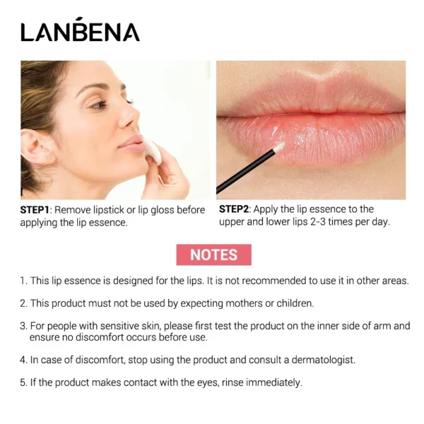 LANBENA Lsoflavone Lip Care Serum Long Lasting Moisturizing Liquid Lipstick Lip Care - Image 5